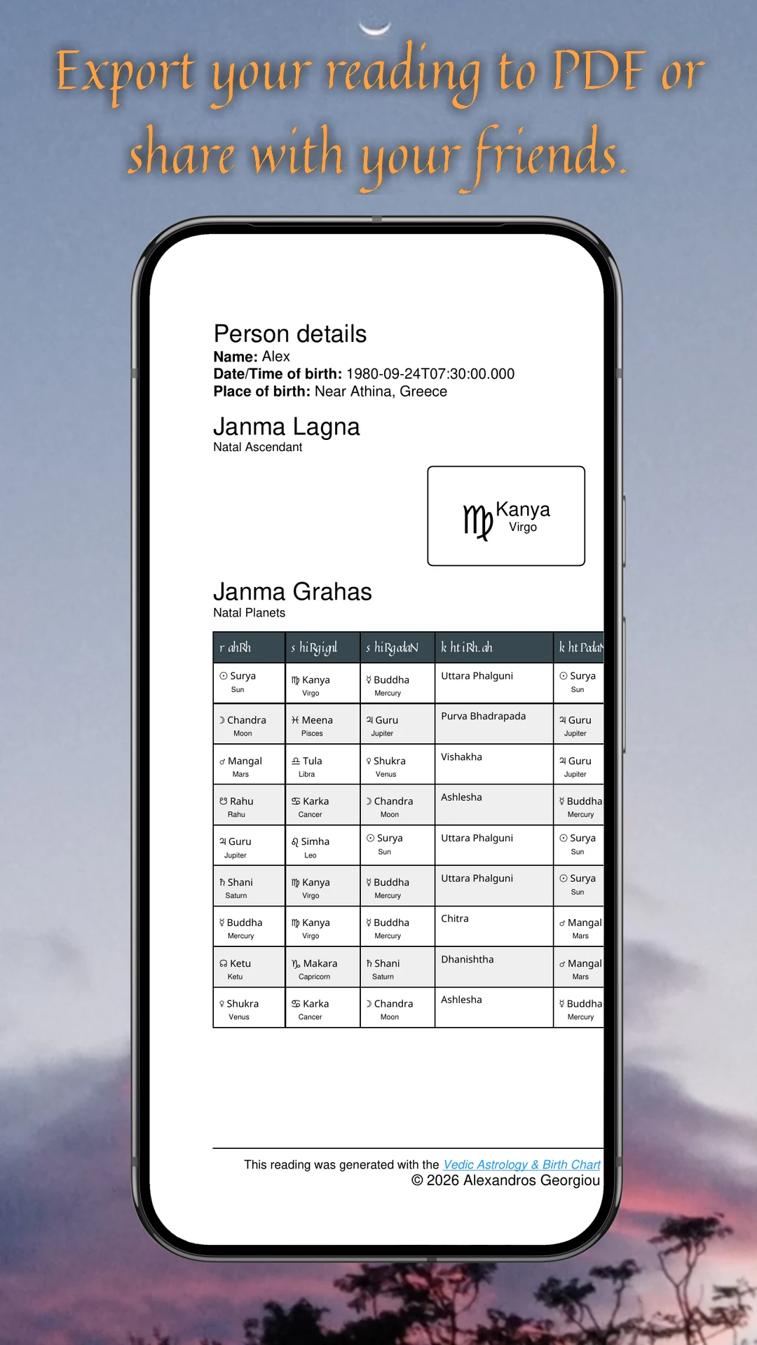 Vedic Astrology & Birth Chart screenshot